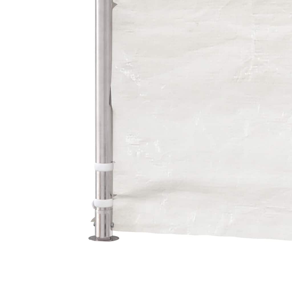 Pavillon mit Dach Weiß 8,92x4,08x3,22 m Polyethylen