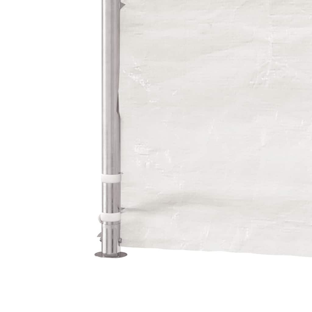 Pavillon mit Dach Weiß 13,38x4,08x3,22 m Polyethylen