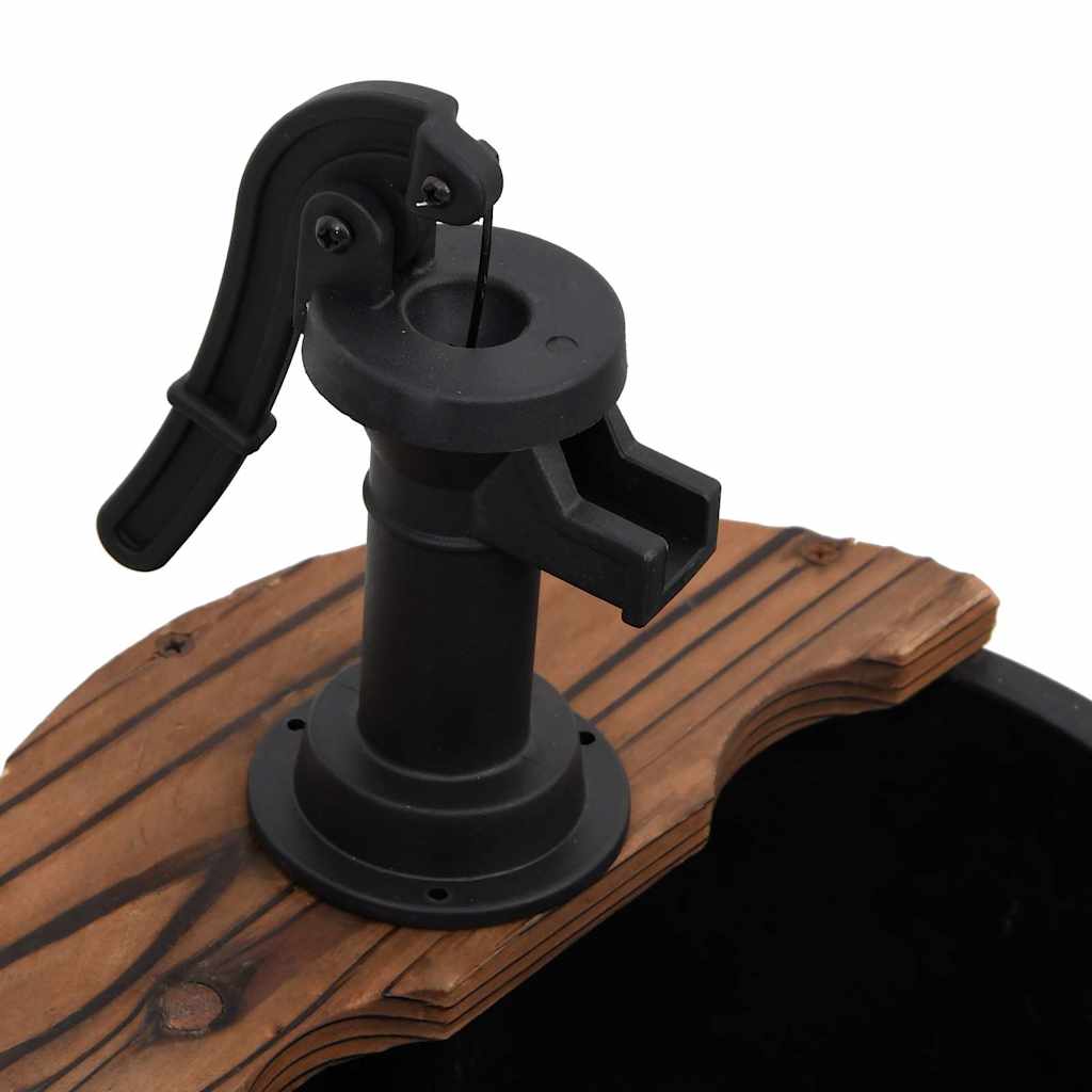 Garden Fountain with Pump 44.5x44.5x58 cm Solid Fir Wood