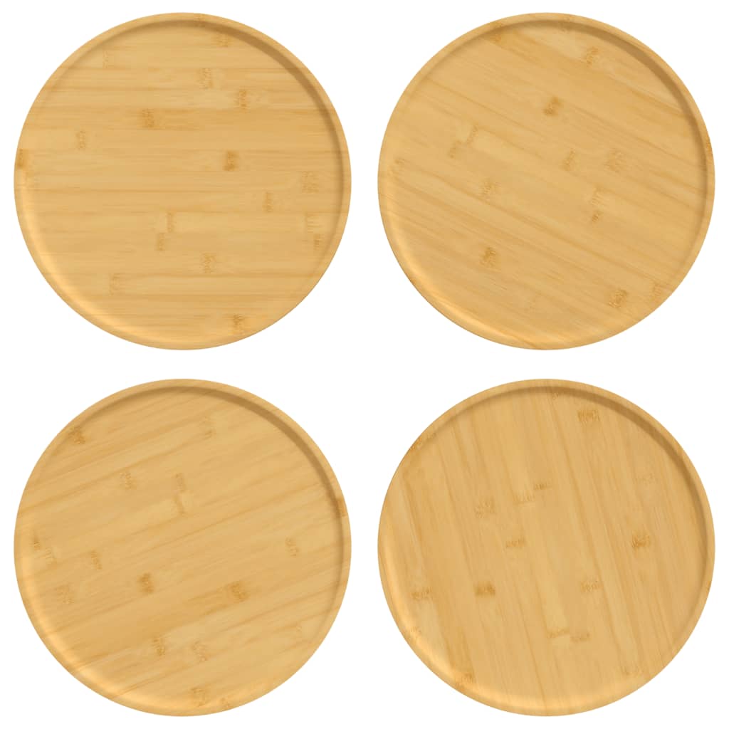 Pizzateller 4 Stk. Ø32x1,5 cm Bambus