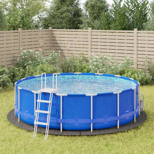 Pool-Bodentuch Hellgrau Ø458 cm Polyester Geotextil