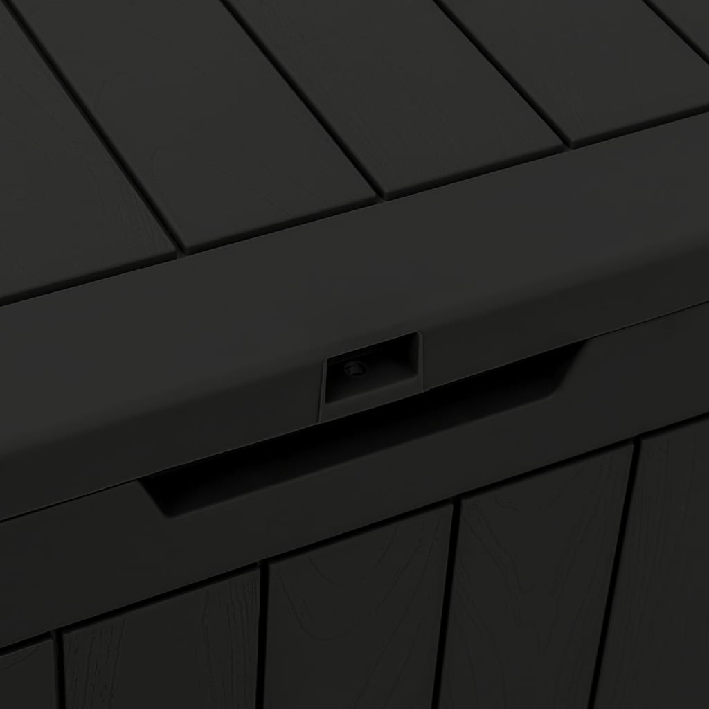 Gartenbox Schwarz 55,5x43x53 cm Polypropylen