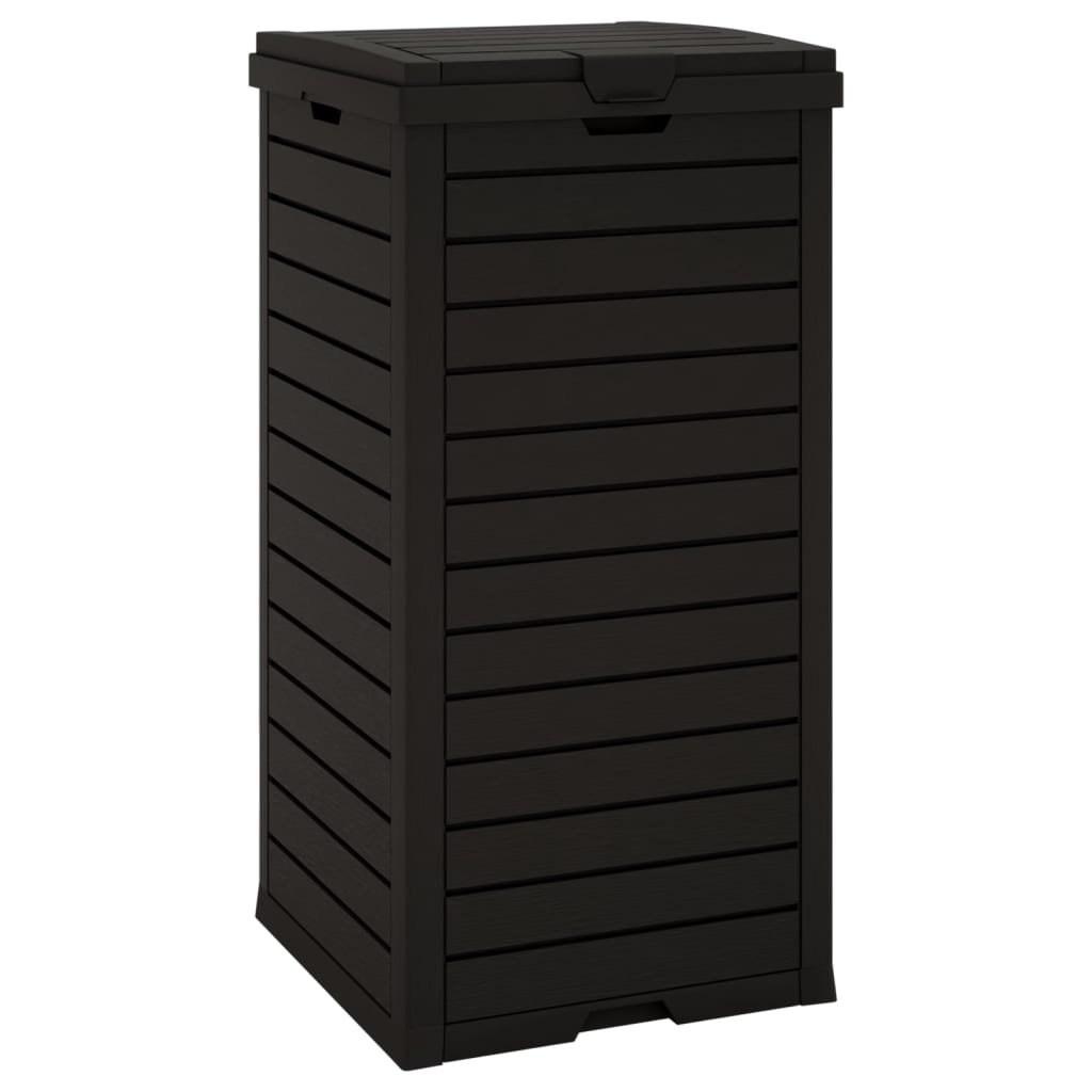 Outdoor Rubbish Bin Black 41x41x86 cm Polypropylene