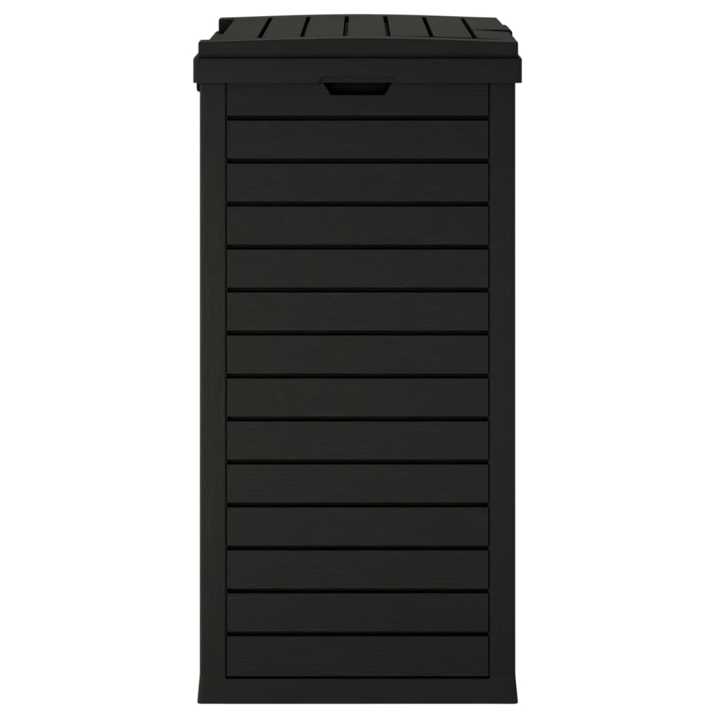 Outdoor Rubbish Bin Black 41x41x86 cm Polypropylene