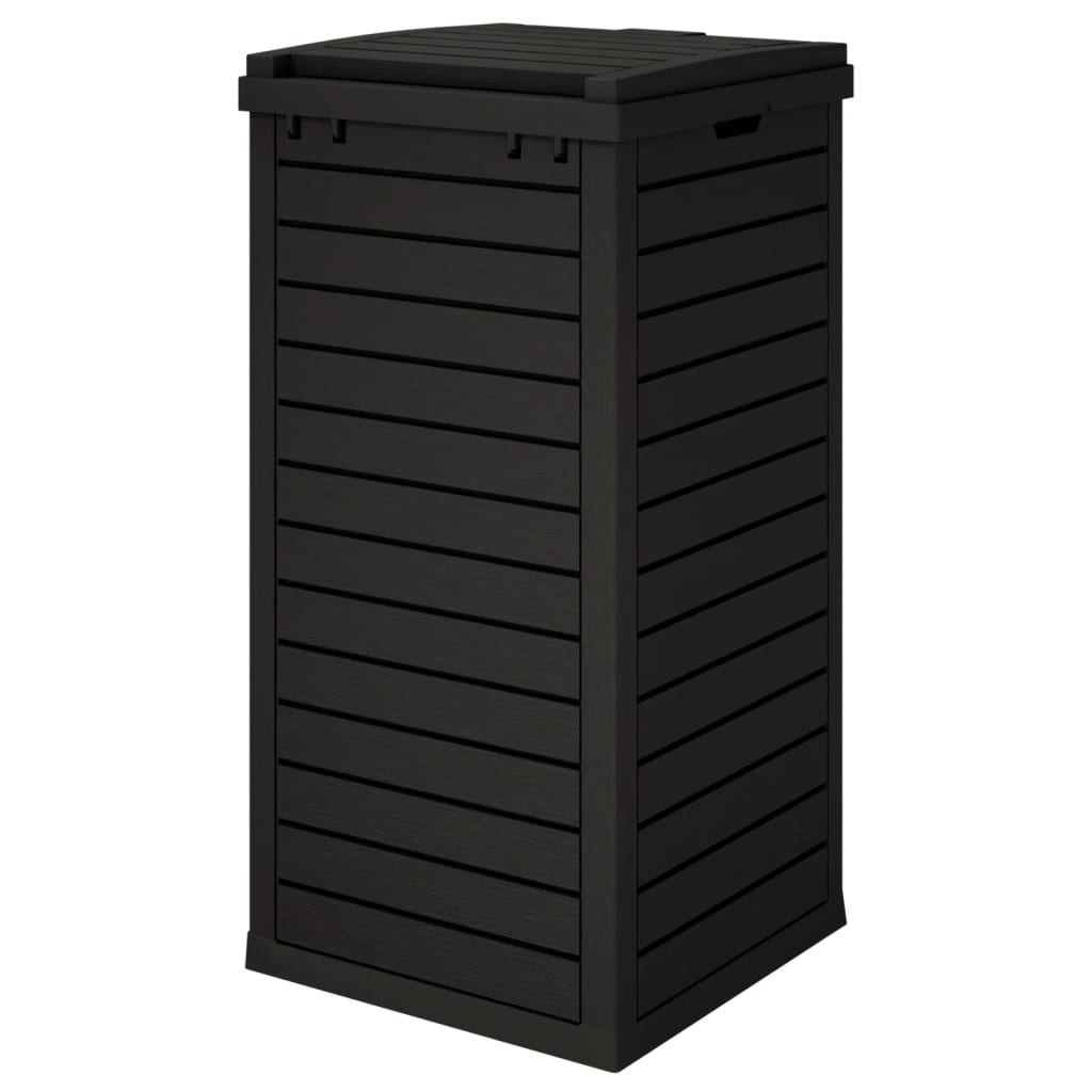 Outdoor Rubbish Bin Black 41x41x86 cm Polypropylene