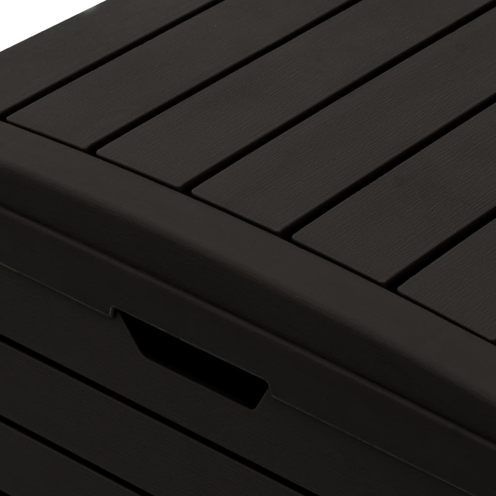 Outdoor Rubbish Bin Black 41x41x86 cm Polypropylene