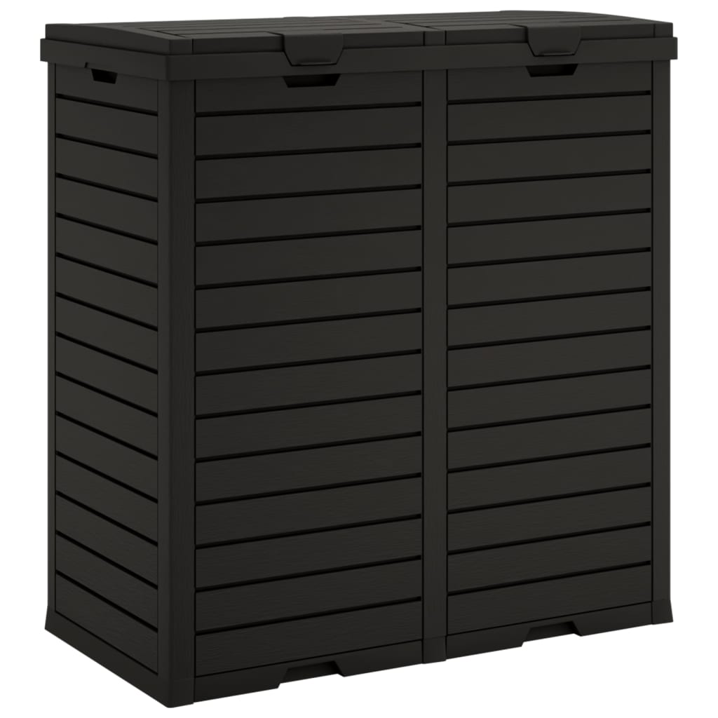 Outdoor Bin Black 78x41x86 cm Polypropylene