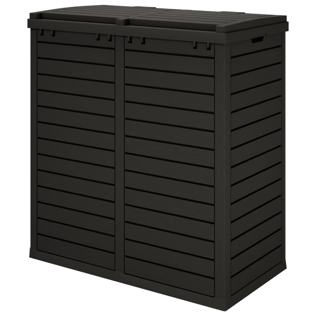Outdoor Bin Black 78x41x86 cm Polypropylene