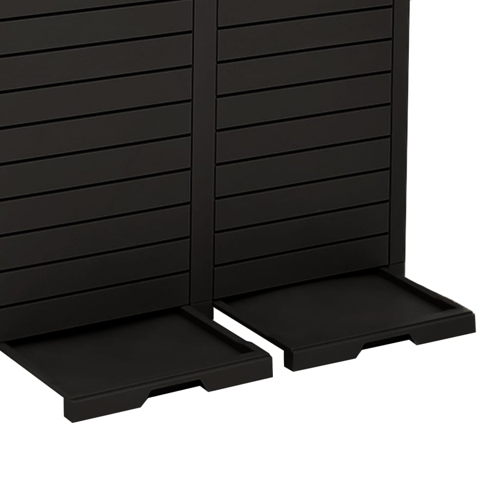 Outdoor Bin Black 78x41x86 cm Polypropylene