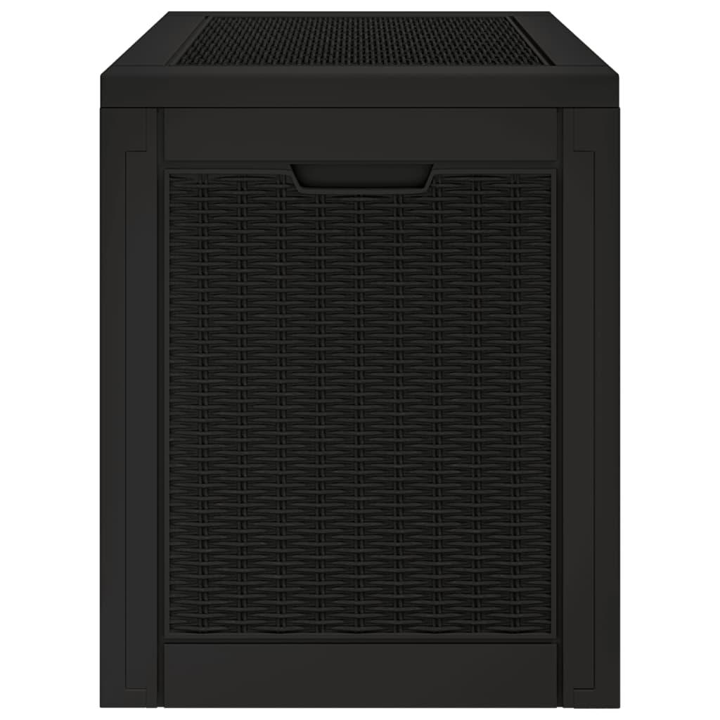 Gartenbox Schwarz 55,5x43x53 cm Polypropylen