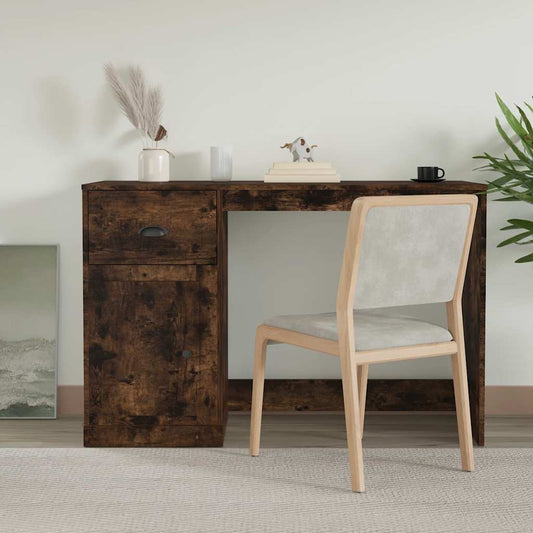 Bureau avec tiroir Chêne fumé 115x50x75cm