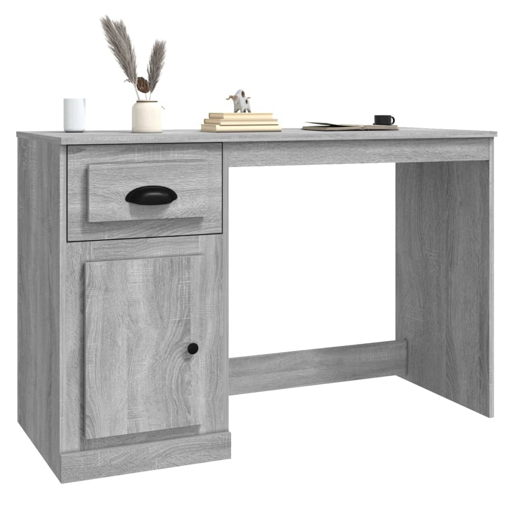 Desk with Drawer Grey Sonoma 115x50x75cm