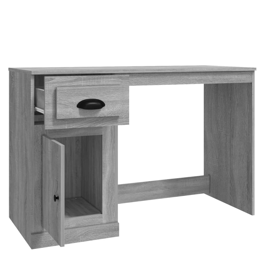 Desk with Drawer Grey Sonoma 115x50x75cm