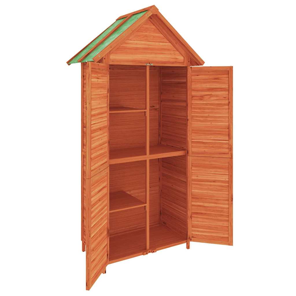 Geräteschuppen Braun 89x52,5x175 cm Massivholz Kiefer