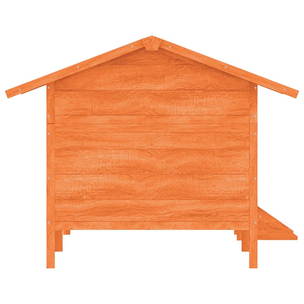 Hundehütte Braun 159x120x88,5 cm Massivholz Kiefer