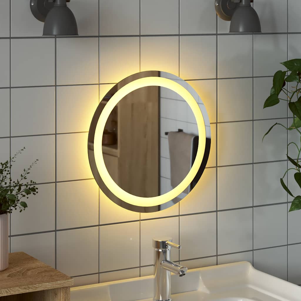 Miroir de salle de bain LED rond 40 cm