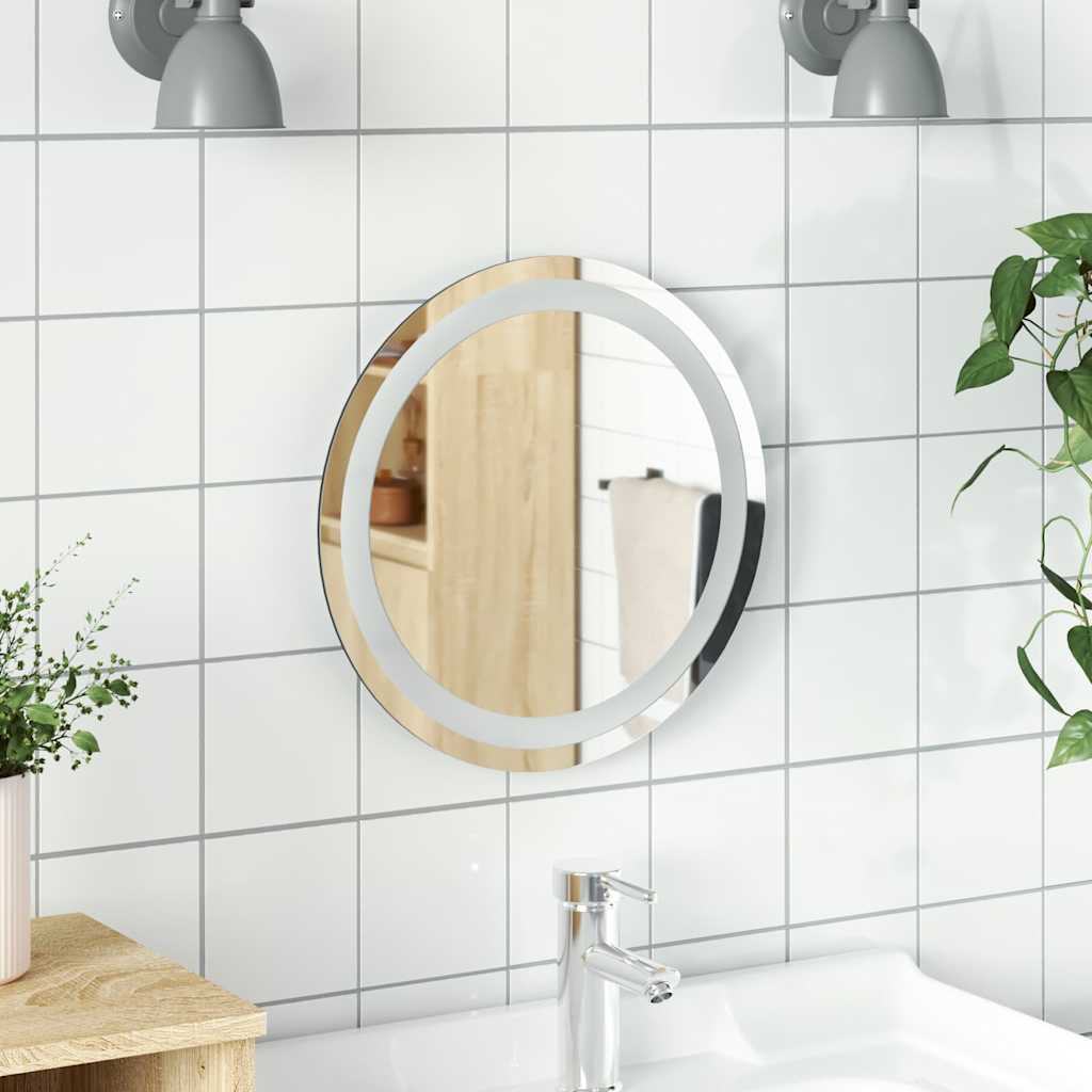 Miroir de salle de bain LED rond 40 cm