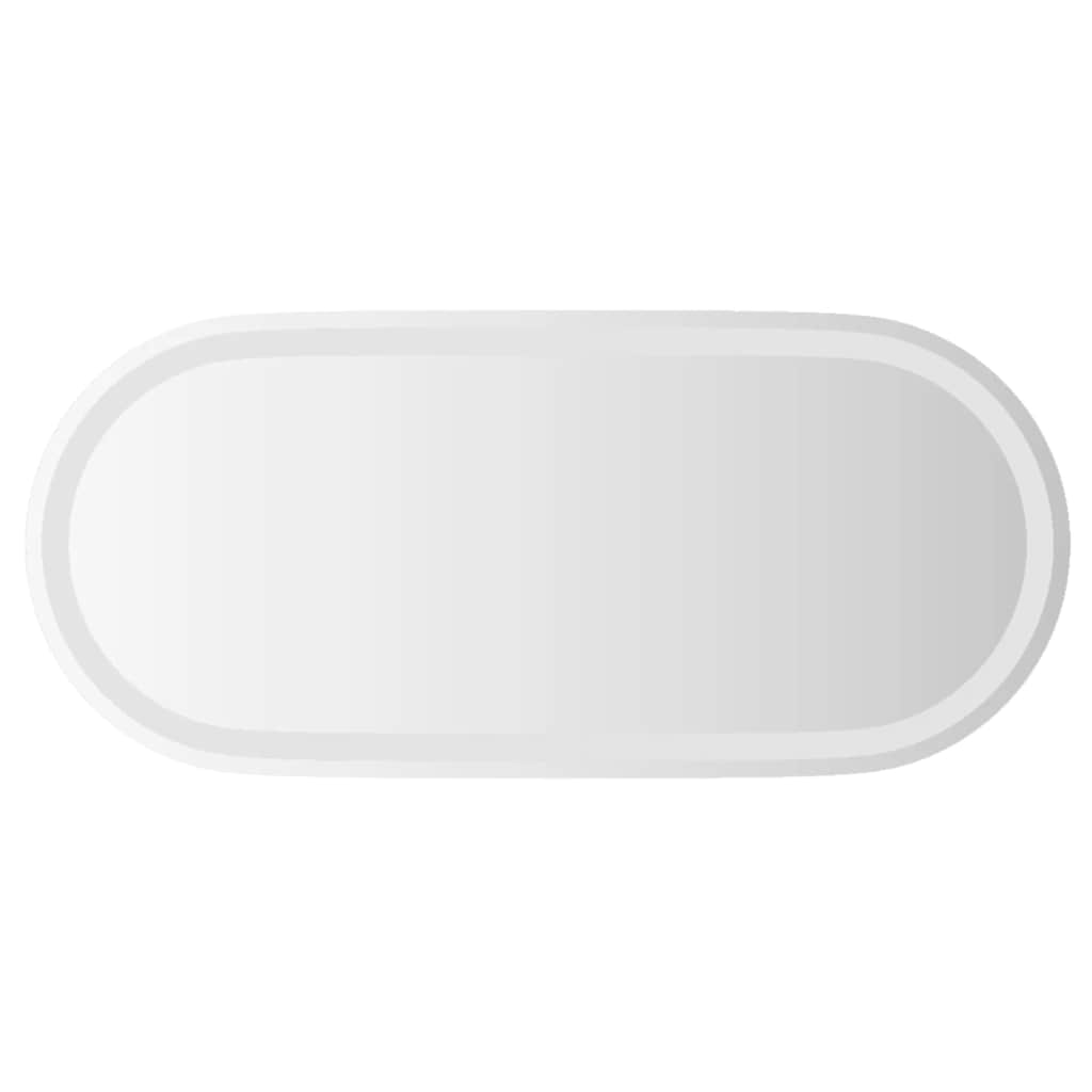 Miroir de salle de bain LED ovale 80x35 cm