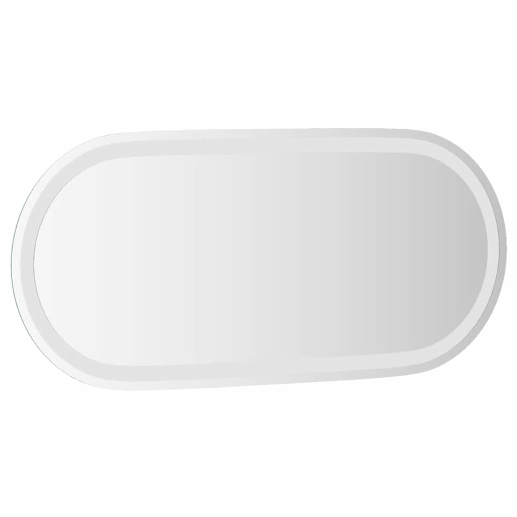Miroir de salle de bain LED ovale 80x35 cm