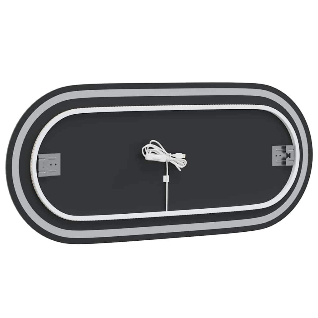 LED-Badspiegel 100x45 cm Oval