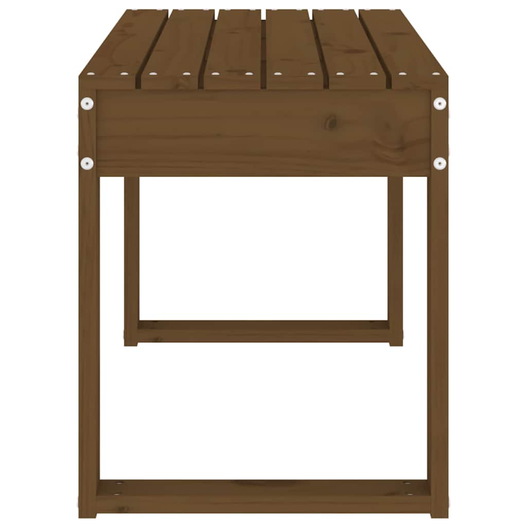 Gartenbank Honigbraun 80x38x45 cm Massivholz Kiefer