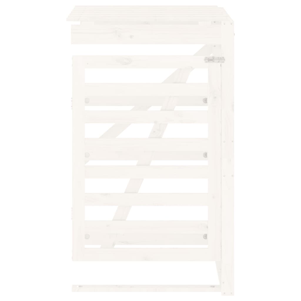 Extension pour abri poubelles blanc en pin massif