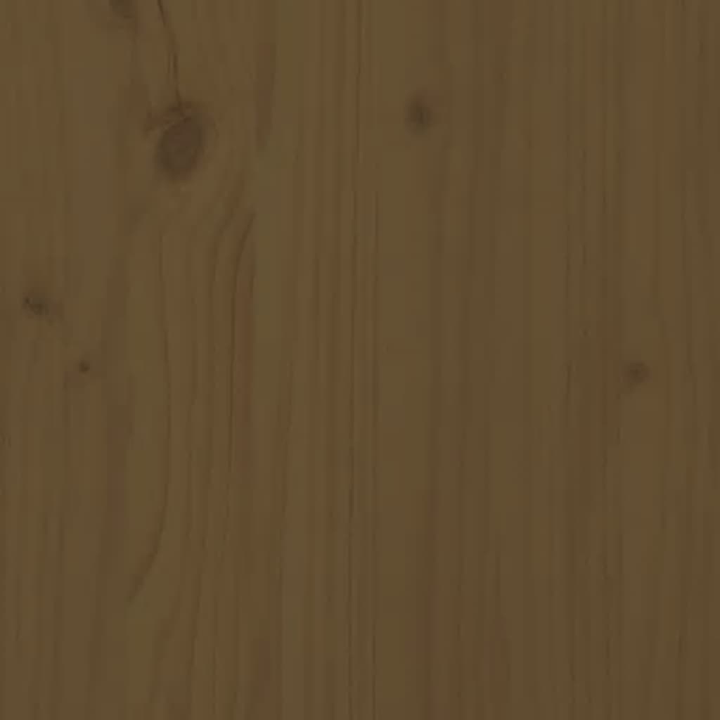 Extension for Wheelie Bin Storage Honey Brown Solid Pine