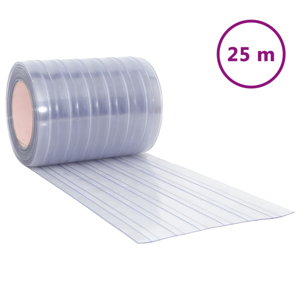 PVC Strip Curtain Transparent 300x2.6 mm 25 m