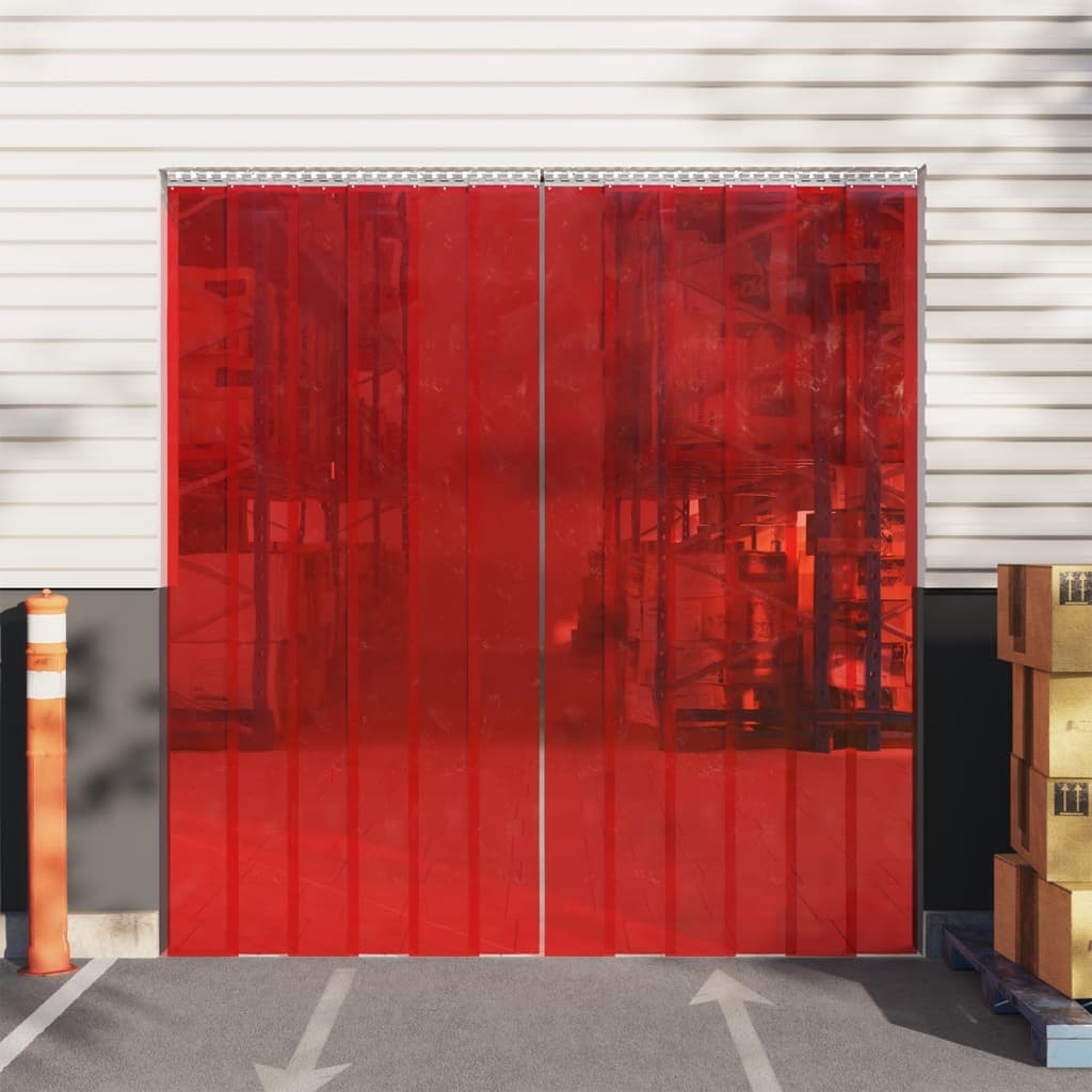 Rideau de porte Rouge 300x2,6 mm 10 m PVC