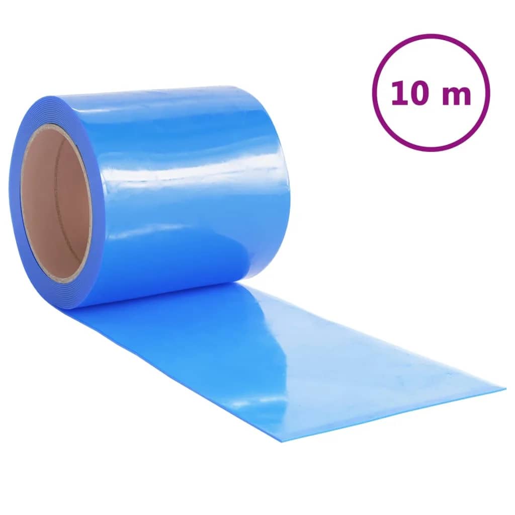 Rideau de porte bleu 200x1,6 mm 10 m PVC