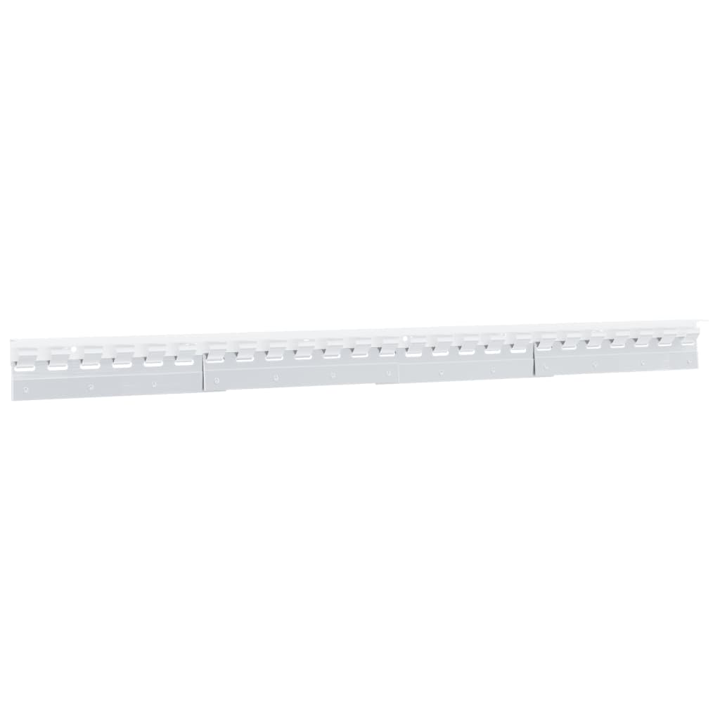 Barres de fixation 4 pièces argentées 28 cm acier inoxydable