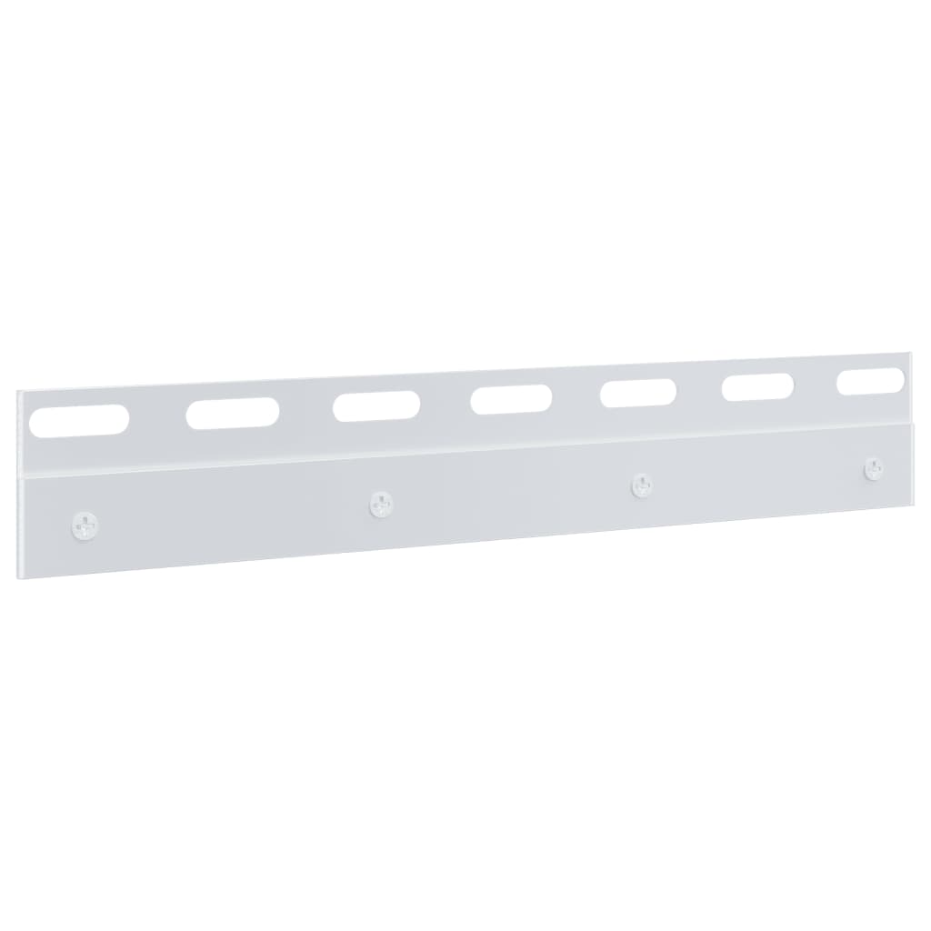 Barres de fixation 4 pièces argentées 28 cm acier inoxydable