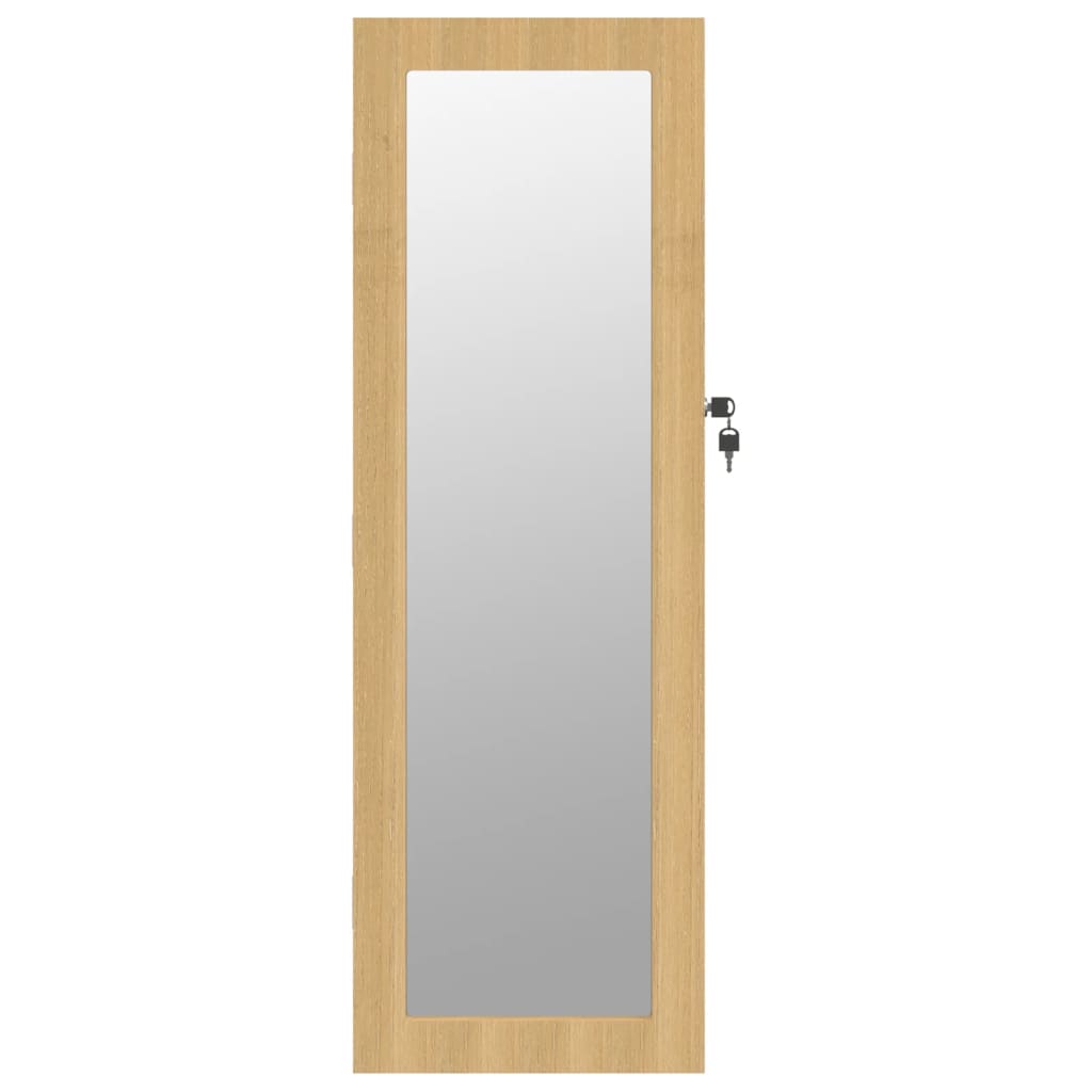 Armoire à bijoux avec miroir Murale 30x8,5x90 cm
