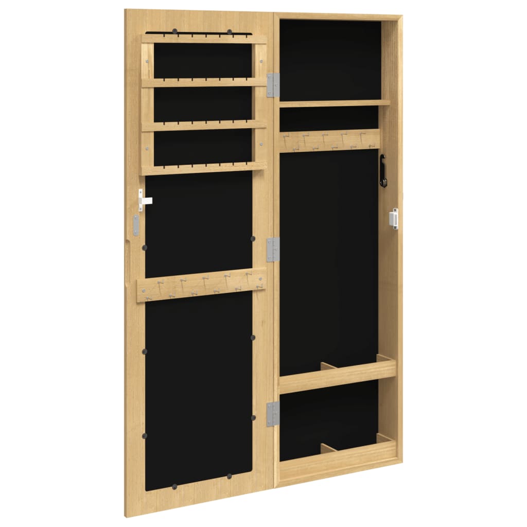 Armoire à bijoux avec miroir Murale 30x8,5x90 cm