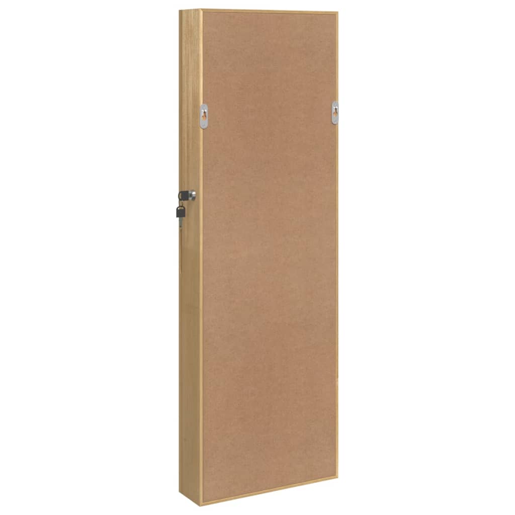 Armoire à bijoux avec miroir Murale 30x8,5x90 cm
