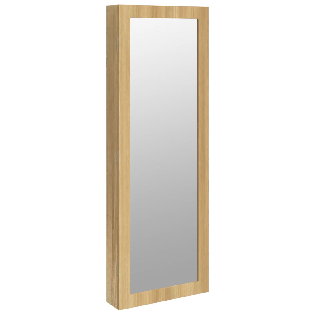 Armoire à bijoux avec miroir, montage mural 37,5x10x106 cm