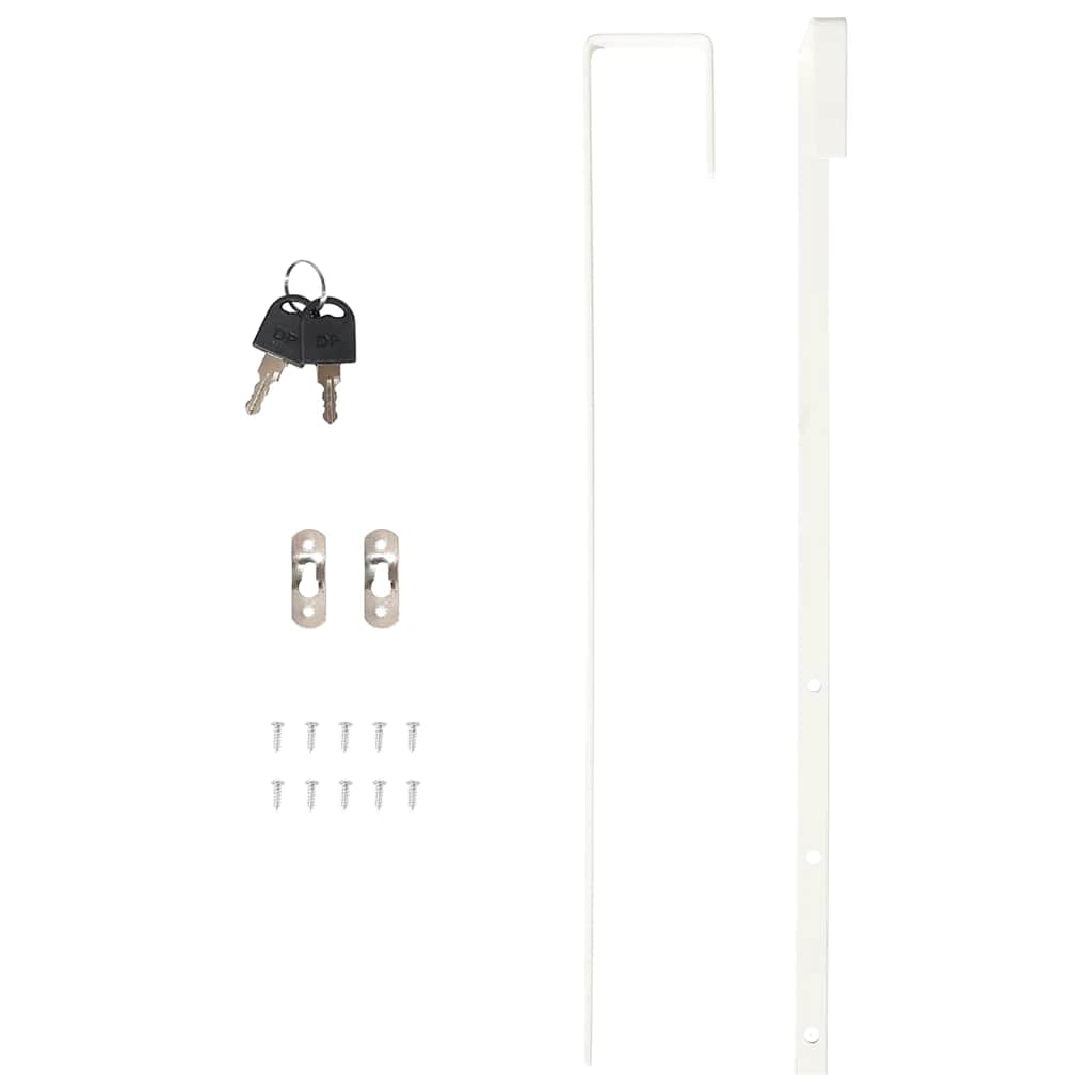 Armoire à bijoux miroir avec éclairage LED Montage mural Blanc