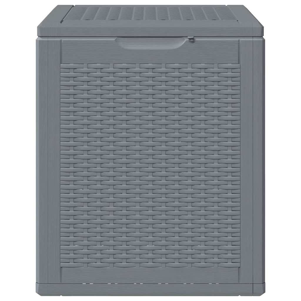 Gartenbox Grau PP Rattan 90 L