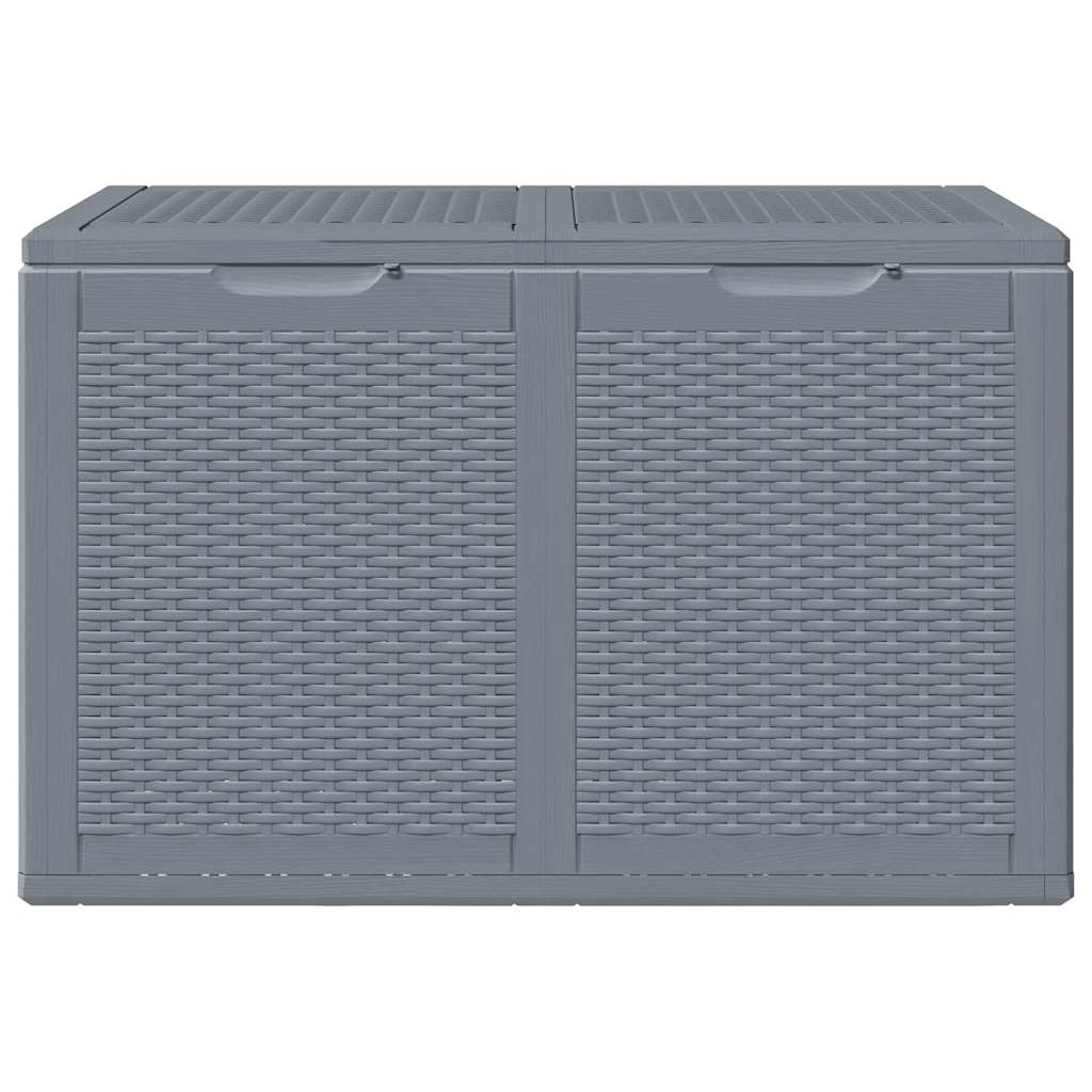 Gartenbox Grau PP Rattan 180 L