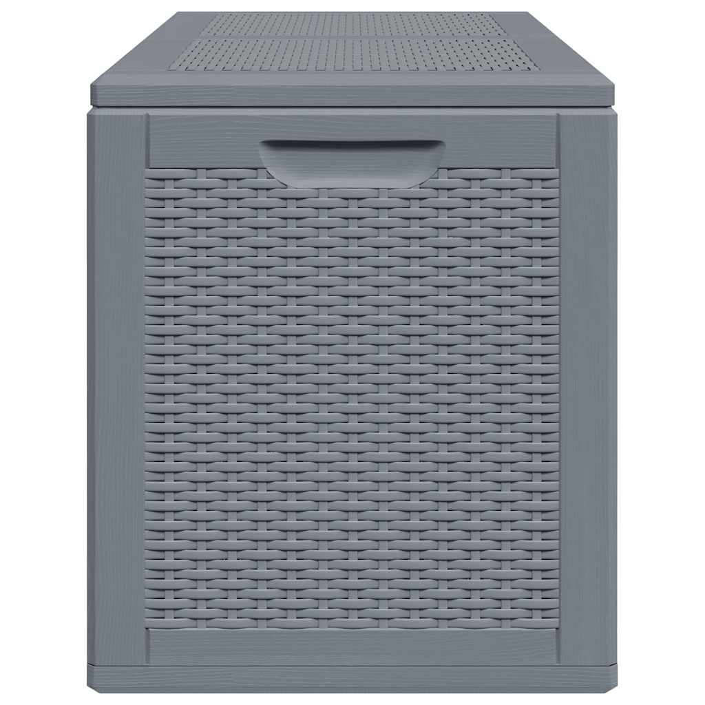 Gartenbox Grau PP Rattan 180 L