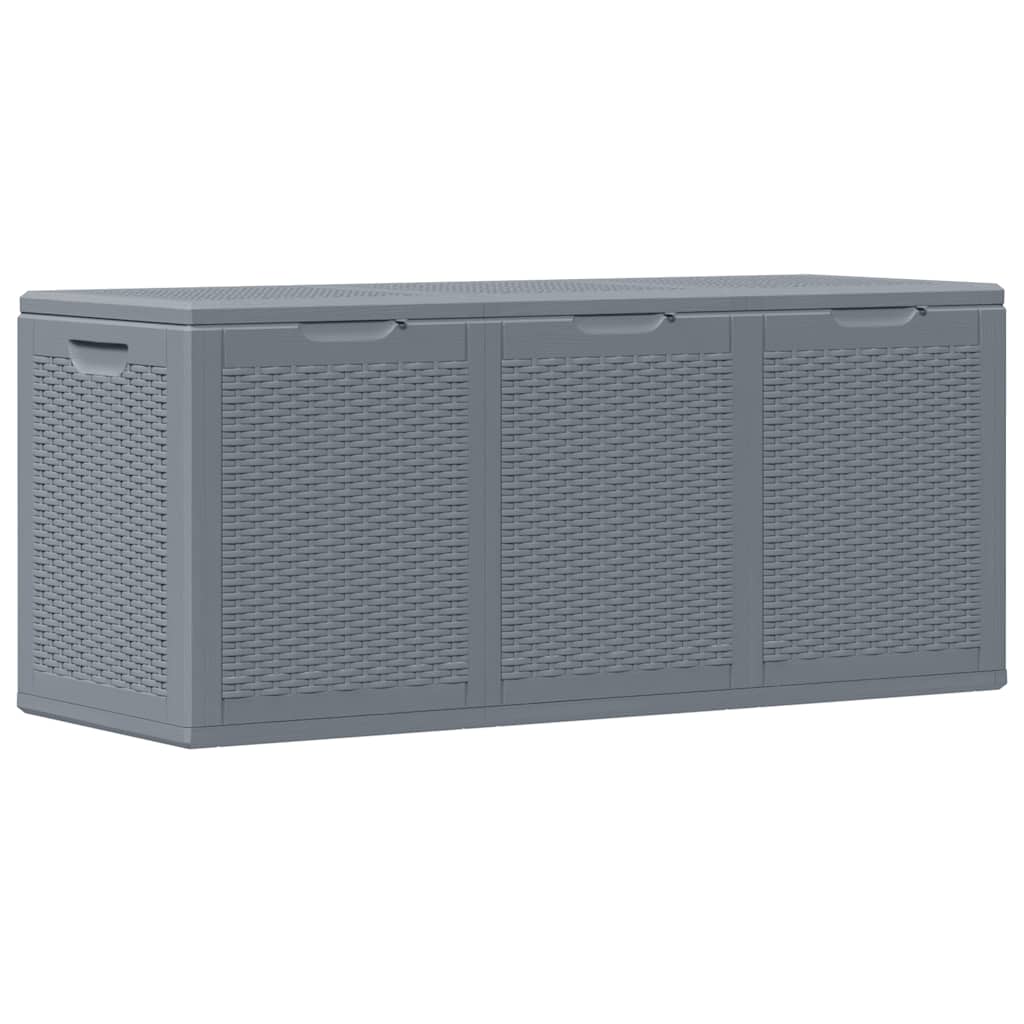 Gartenbox Grau PP Rattan 270 L