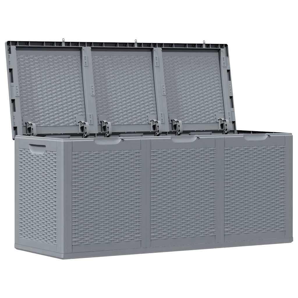Gartenbox Grau PP Rattan 270 L