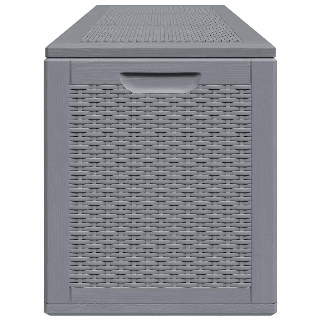 Gartenbox Grau PP Rattan 270 L