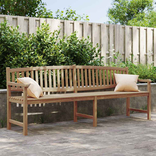 Gartenbank 228x59,5x90 cm Massivholz Teak
