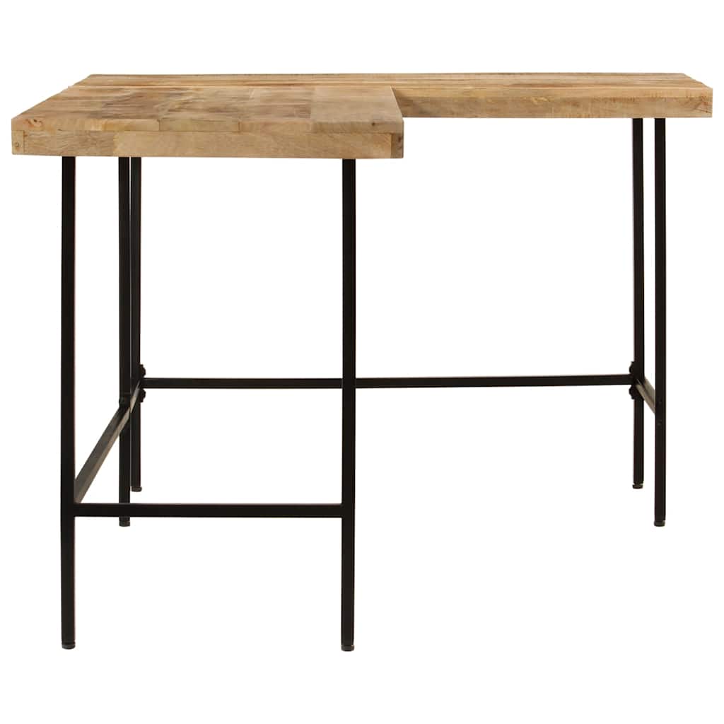 Desk 165x110x77 cm Solid Mango Wood and Iron