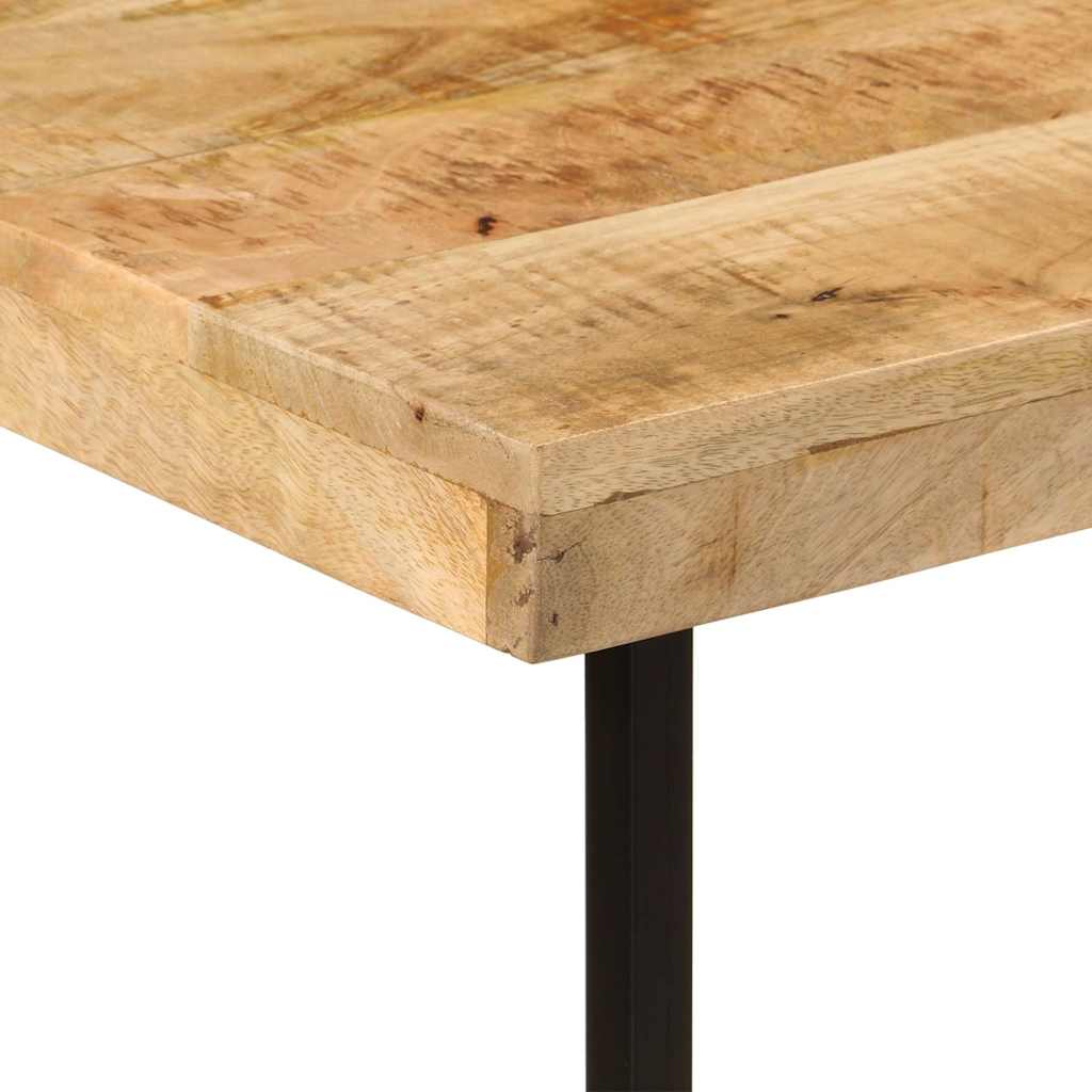 Desk 165x110x77 cm Solid Mango Wood and Iron