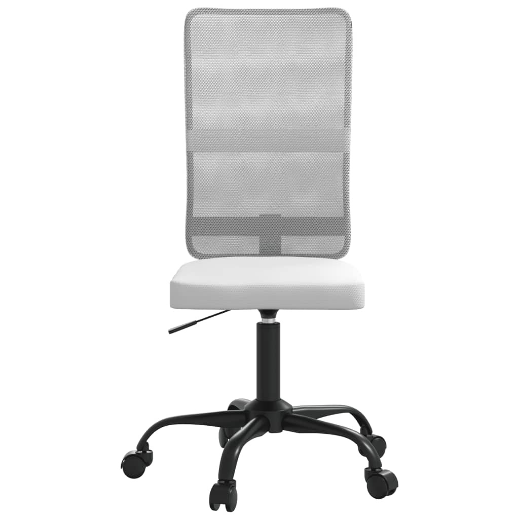 Chaise de bureau réglable en hauteur, en tissu mesh, blanche