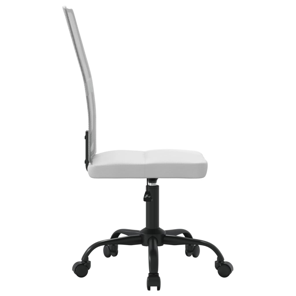 Chaise de bureau réglable en hauteur, en tissu mesh, blanche