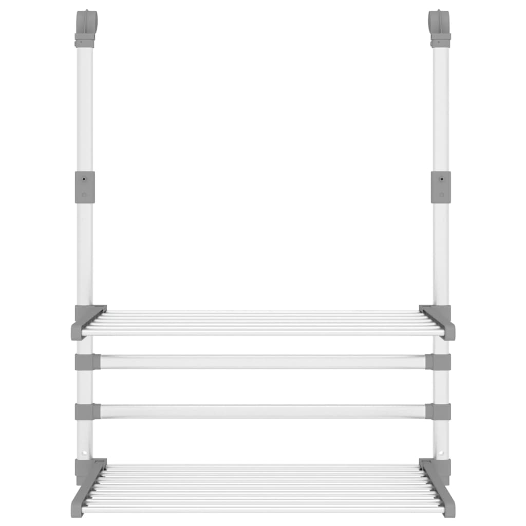 Séchoir à linge pour balcon 54x25x42 cm Aluminium