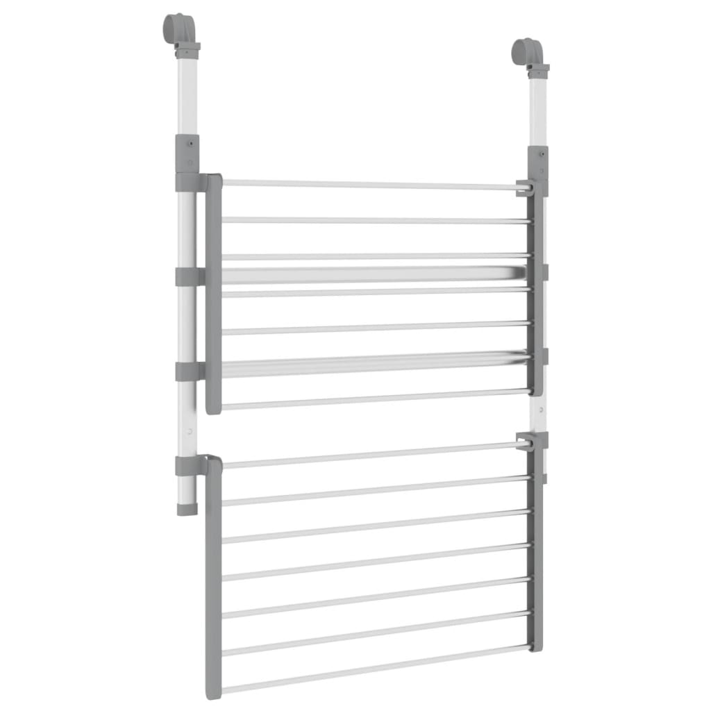 Séchoir à linge pour balcon 54x25x42 cm Aluminium